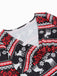 1950s Christmas Patchwork V-neck Dress: timeless style reimagined