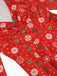 This 1950s Christmas Patchwork V-neck Dress wraps her in 1950s elegance, one twirl at a time