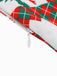1950s Christmas Patchwork V-neck Dress — a 1950s silhouette that turns sidewalks into runways