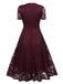 1950s Floral Lace Solid Swing Dress — vintage elegance for the modern woman