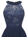 1950s Floral Lace Swing Dress, classic vintage style elegant retro fashion - Image 8