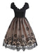 1950s Floral Patchwork Swing Dress: timeless style reimagined