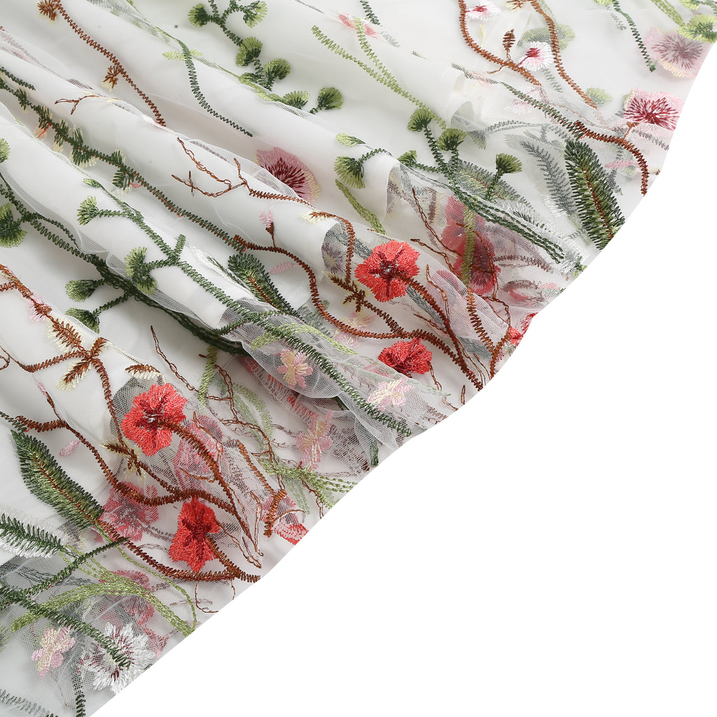 1950s Flower Gauze Sleeveless Swing Dress — vintage elegance for the modern woman