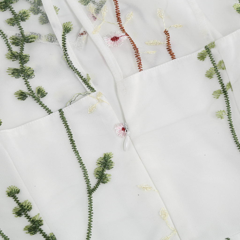 1950s Flower Gauze Sleeveless Swing Dress: timeless style reimagined
