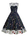 1950s Flower Gauze Sleeveless Swing Dress: timeless style reimagined