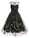 1950s Flower Gauze Sleeveless Swing Dress — vintage elegance for the modern woman