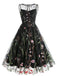 1950s Flower Gauze Sleeveless Swing Dress: timeless style reimagined