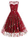 1950s Flower Gauze Sleeveless Swing Dress — vintage elegance for the modern woman