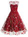 1950s Flower Gauze Sleeveless Swing Dress — vintage elegance for the modern woman