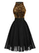 1950s Glitter Patchwork Dress — vintage elegance for the modern woman