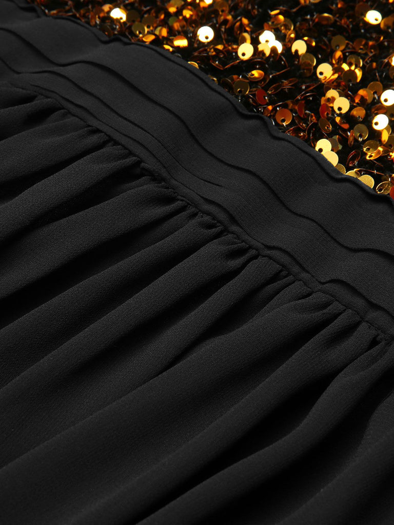 1950s Glitter Patchwork Dress — vintage elegance for the modern woman