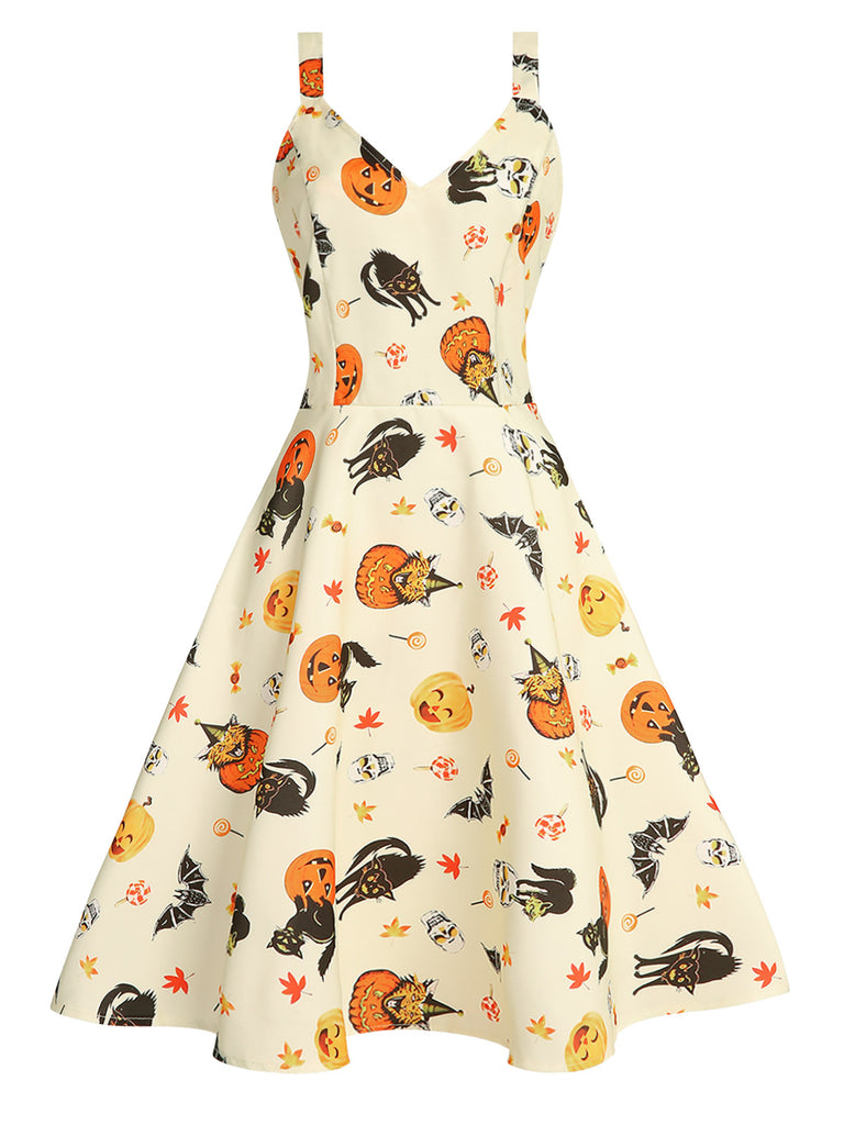 1950s Halloween Cap Costume Dress, classic 1950s style elegant retro fashion - Image 2
