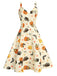 1950s Halloween Cap Costume Dress, classic 1950s style elegant retro fashion - Image 2