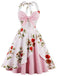 1950s Halter Floral Swing Dress — vintage elegance for the modern woman