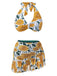1950s Halter Ping Pong Floral Swimsuit — vintage elegance for the modern woman