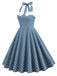 1950s Halter Polka Dot Swing Dress — vintage elegance for the modern woman