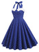 1950s Halter Polka Dot Swing Dress — vintage elegance for the modern woman