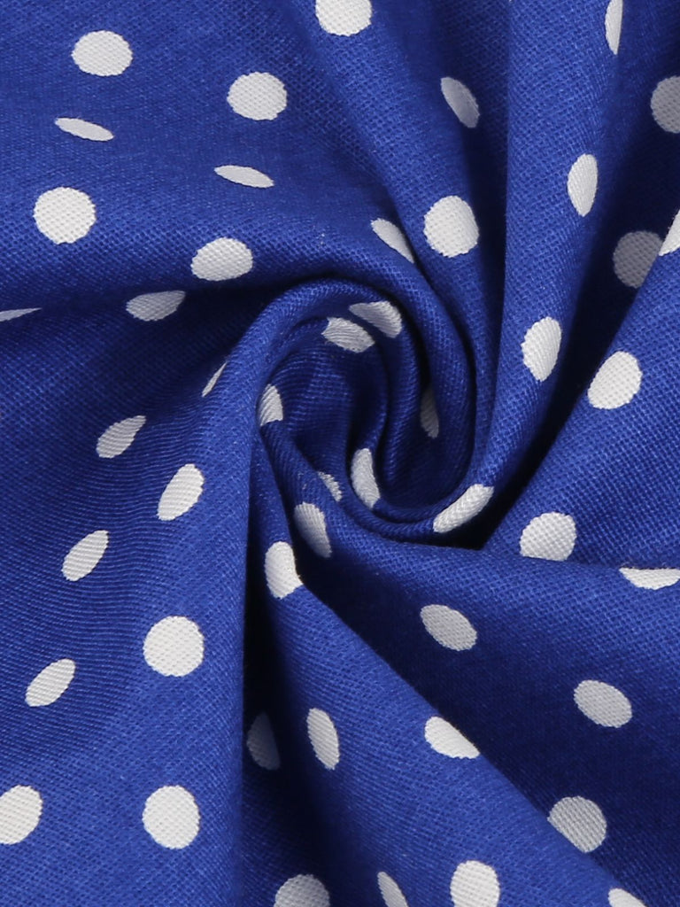 1950s Halter Polka Dot Swing Dress — vintage elegance for the modern woman