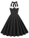 1950s Halter Polka Dot Swing Dress — vintage elegance for the modern woman