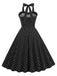 1950s Halter Polka Dot Swing Dress: timeless style reimagined