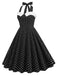 1950s Halter Polka Dot Swing Dress — vintage elegance for the modern woman