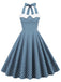 1950s Halter Polka Dot Swing Dress: timeless style reimagined