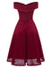 This 1950s Lace Floral Swing Dress wraps her in 1950s elegance, one twirl at a time