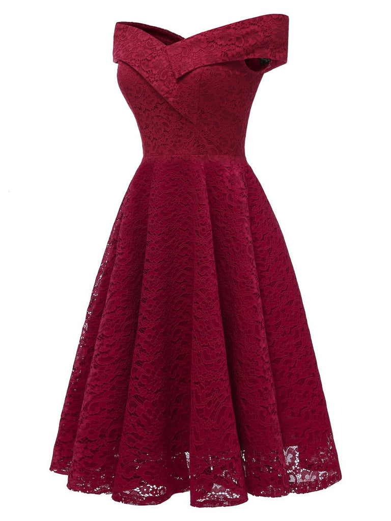 1950s Lace Floral Swing Dress — vintage elegance for the modern woman