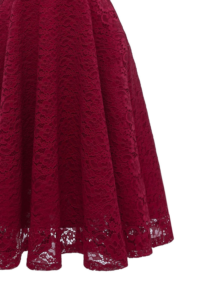 1950s Lace Floral Swing Dress — vintage elegance for the modern woman
