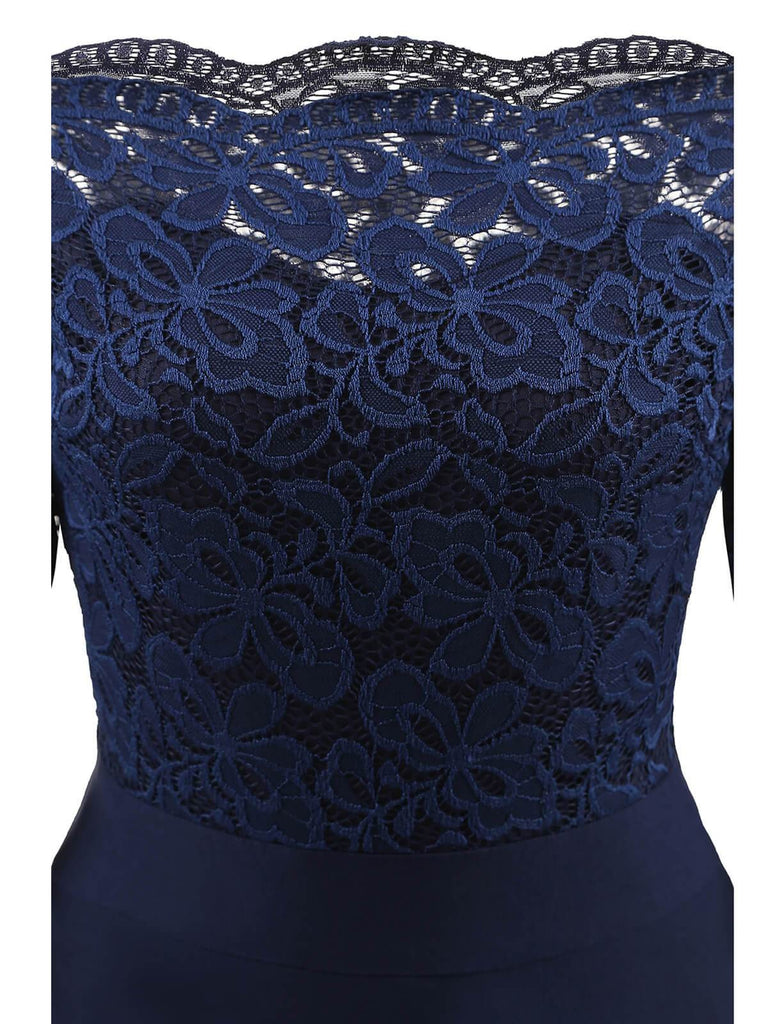 1950s Lace Off Shoulder Dress: timeless style reimagined