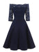 1950s Lace Off Shoulder Dress: timeless style reimagined