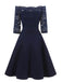 1950s Lace Off Shoulder Dress — vintage elegance for the modern woman