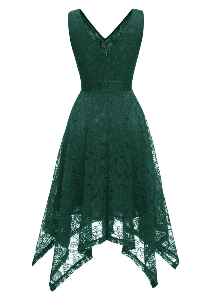 1950s Lace Pointed Hem Swing Dress — vintage elegance for the modern woman