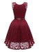 1950s Lace V Neck Bow Dress: timeless style reimagined