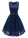 1950s Lace V Neck Bow Dress — vintage elegance for the modern woman