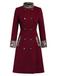 1950s Leopard Patchwork Button Coat: timeless style reimagined