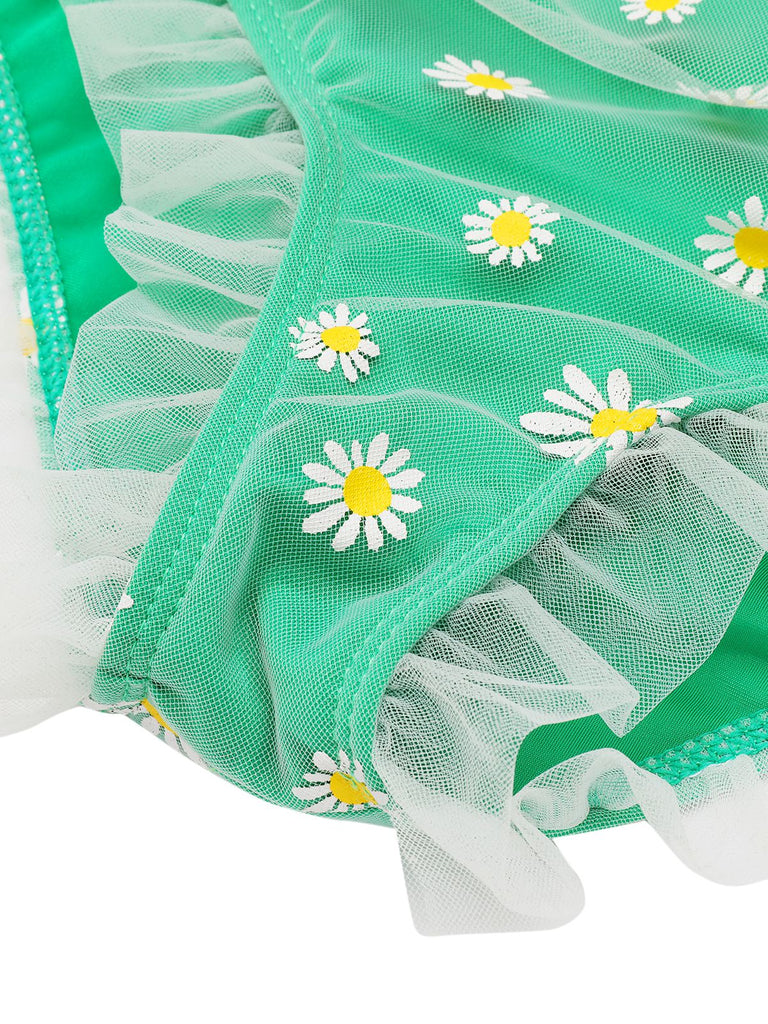 1950s Mesh Butterfly Tankini Set - vintage fashion, retro style