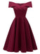 1950s Off Shoulder Swing Dress — vintage elegance for the modern woman