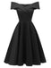1950s Off Shoulder Swing Dress — vintage elegance for the modern woman