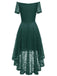 1950s Off-shoulder Floral Lace Dress — vintage elegance for the modern woman
