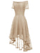 1950s Off-shoulder Floral Lace Dress: timeless style reimagined