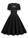 1950s Patchwork Button Swing Vintage Dress: timeless style reimagined