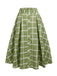 1950s Plaid Swing Skirt, classic 1950s style elegant retro fashion - Image 1