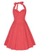 1950s Polka Dot Halter Swing Dress — vintage elegance for the modern woman