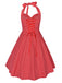 1950s Polka Dot Halter Swing Dress: timeless style reimagined