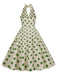 1950s Polka Dot Halter Swing Dress: timeless style reimagined