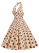 1950s Polka Dot Halter Swing Dress — vintage elegance for the modern woman