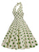 1950s Polka Dot Halter Swing Dress: timeless style reimagined