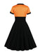 1950s Polka Dot Patchwork Swing | 1950s | vintage dress, retro fashion