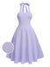 1950s Purple Halter Swing Vintage Dress, vintage dress, retro fashion, rockabilly, pin-up fashion - perfect for women who love vintage and retro fashion